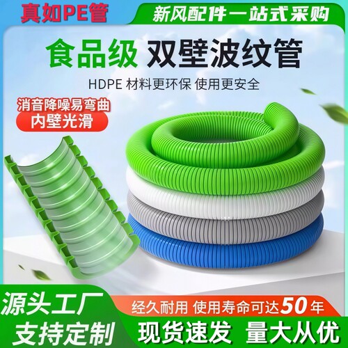 新风系统PE管双壁波纹管