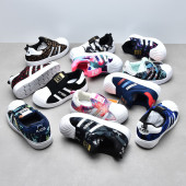 中小童运动鞋 女童防滑软底宝宝鞋 男童百搭板鞋 外贸尾货贝壳头童鞋