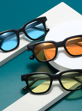 中国新说唱明星同款小方框墨镜