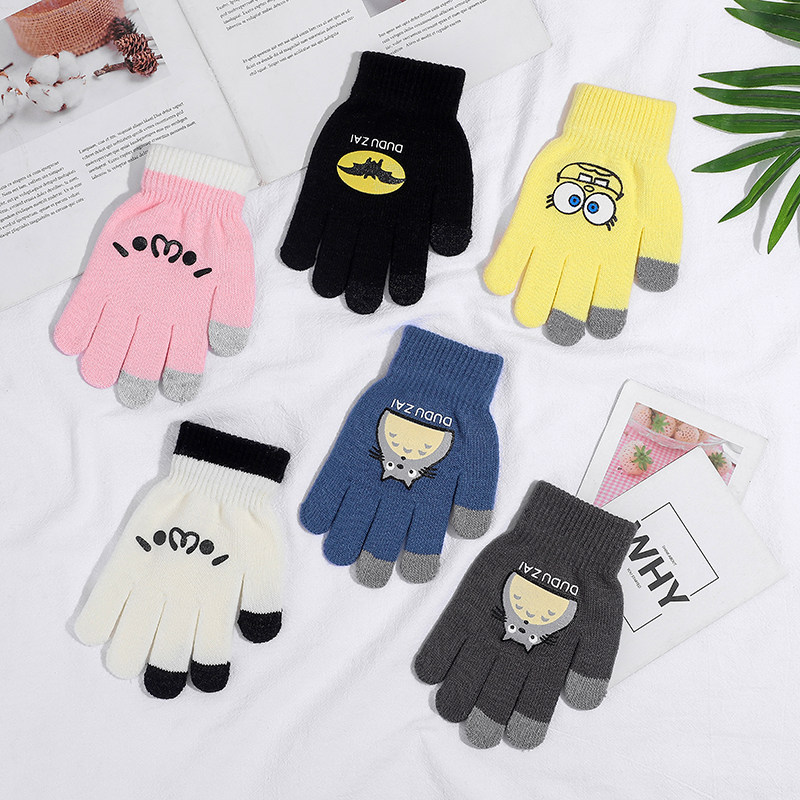 儿童卡通手套冬季可爱小孩男女童6-12岁中小学生写字加绒保暖防寒,童装/婴儿装/亲子装,手套,淘宝优惠券,粉丝福利购,淘宝优惠卷