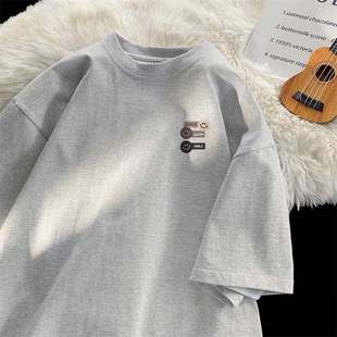 宽松休闲运动短袖 美式 t恤男女打底 品牌专柜折扣潮流新款 奥特莱斯