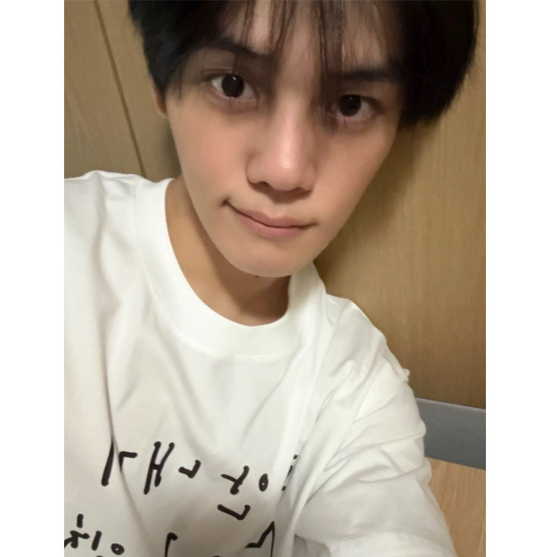 金奎彬同款衣服韩系短袖T恤女涂鸦手绘男纯棉白色上衣爱豆穿搭潮t,男装,T恤,淘宝优惠券,粉丝福利购,淘宝优惠卷