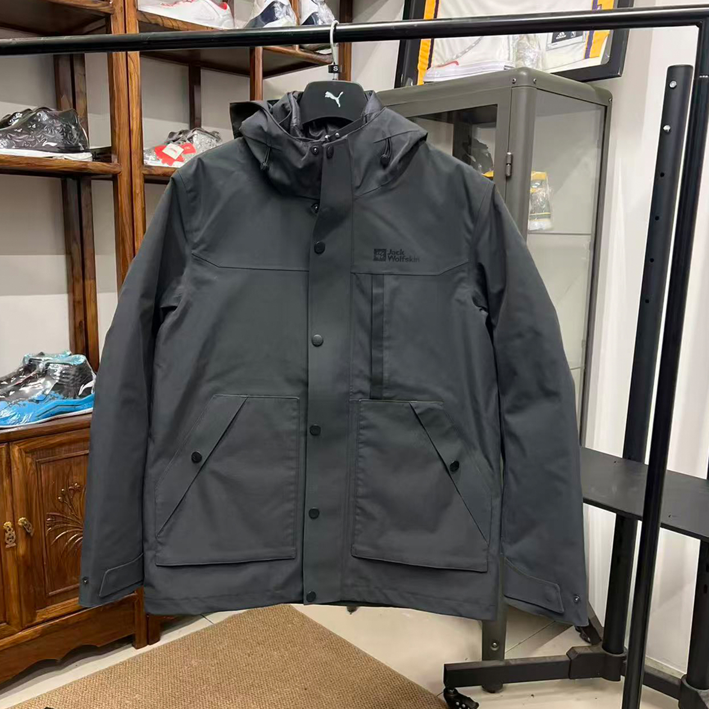 狼爪男子秋冬三合一夹克外套户外防水保暖鹅绒内胆冲锋衣 5122091