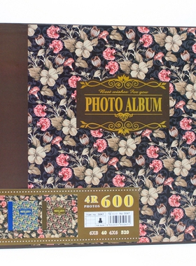 包邮 家庭复古 相册 4R 6寸/8寸 600张 相簿插页式 大本宝宝影集