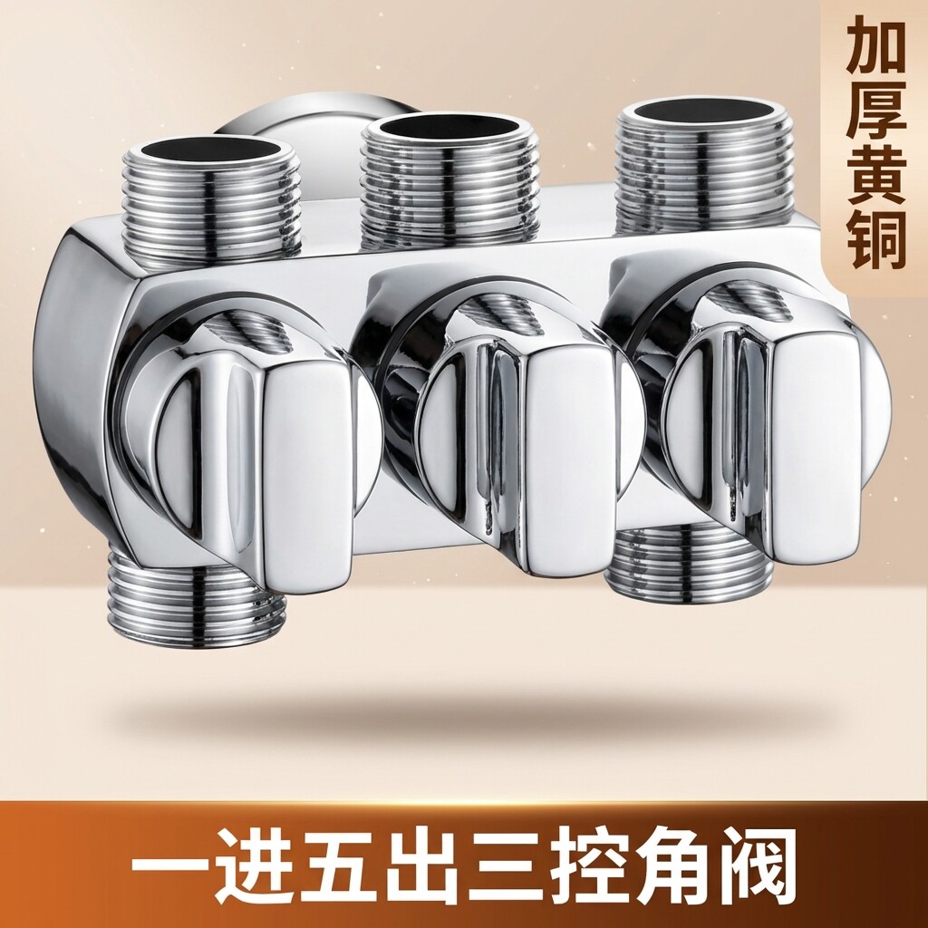 一进三出四出五出六出厨房洗衣机扫地机净水器洗碗机水龙头三角阀