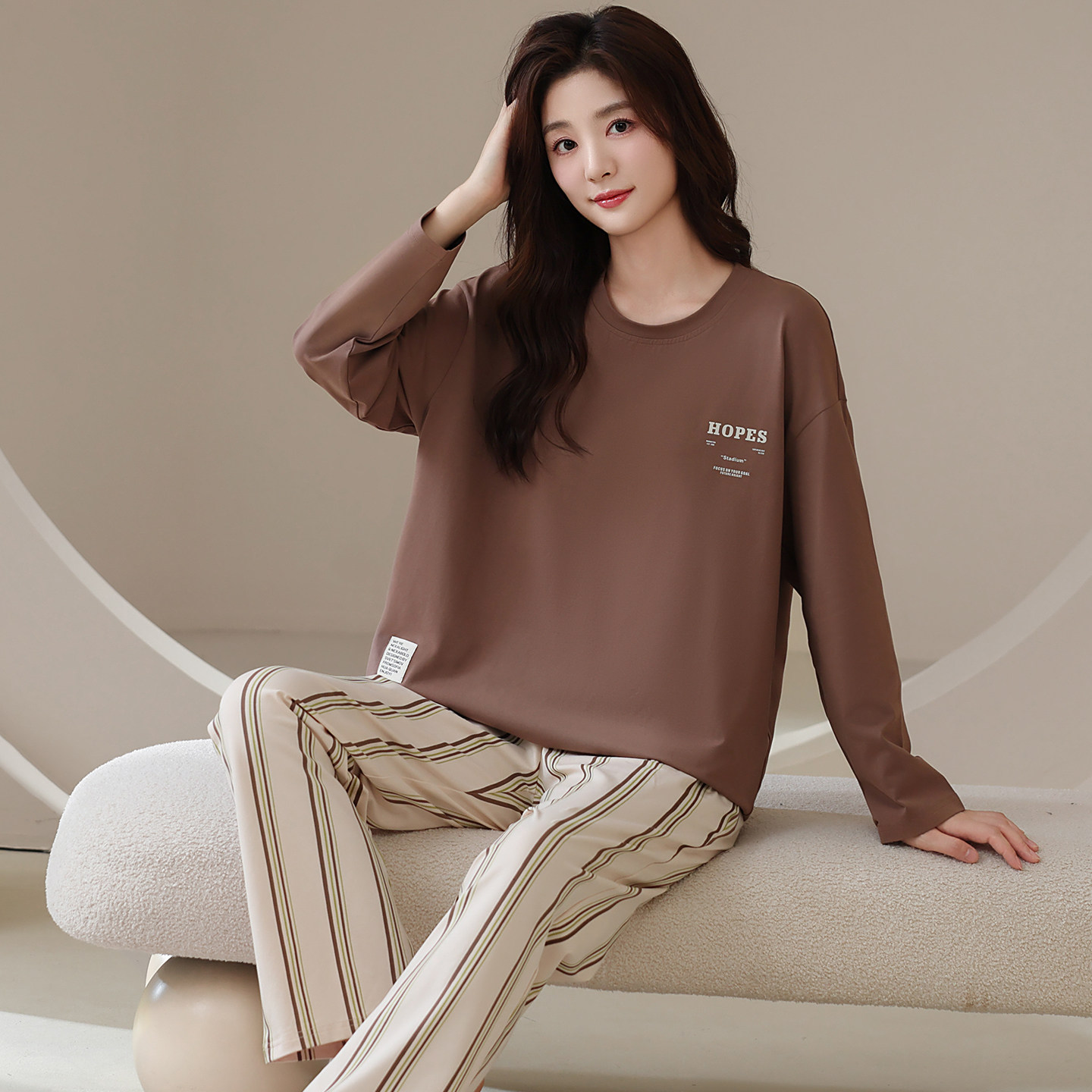 睡衣女春秋款纯棉长袖2026新款可爱秋季女款全棉秋冬家居服套装