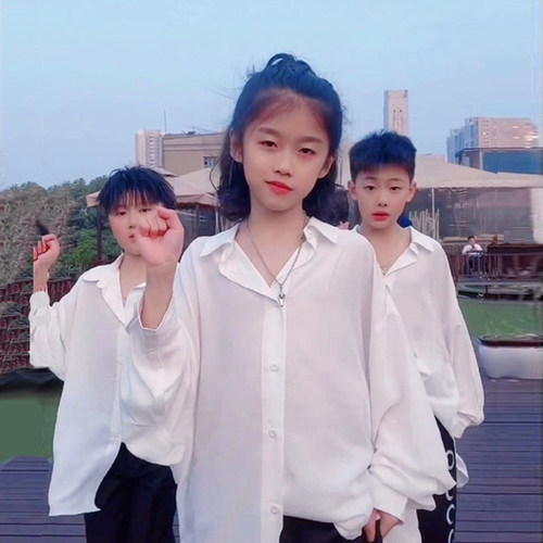 嘻哈风宽松衬衫演出服王一博同款