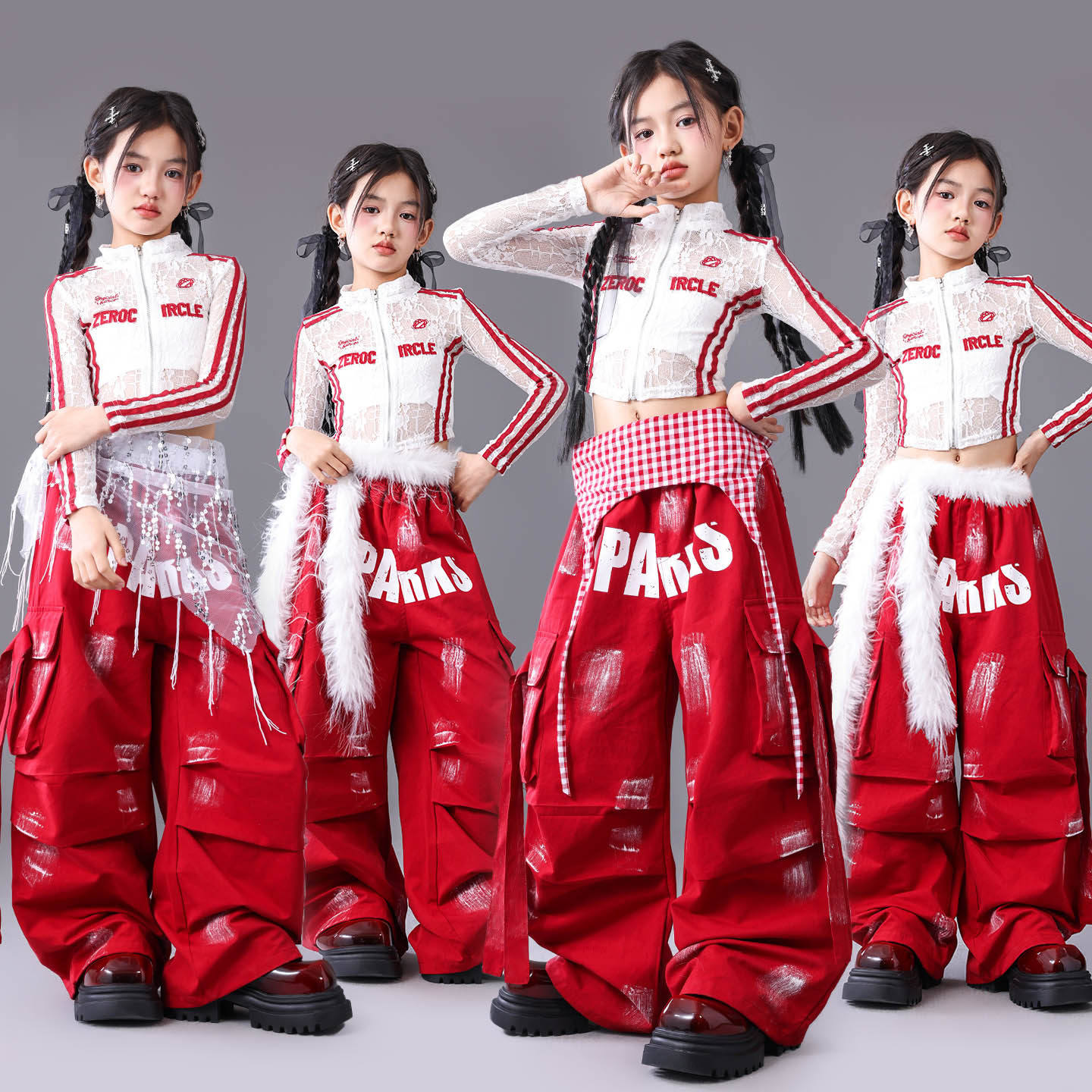 女团队服爵士舞表演服jazz