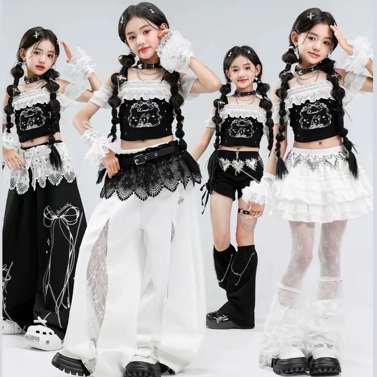 儿童街舞走秀hiphop演出服嘻哈