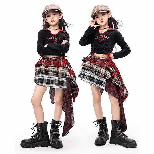 女童走秀街舞爵士舞演出服