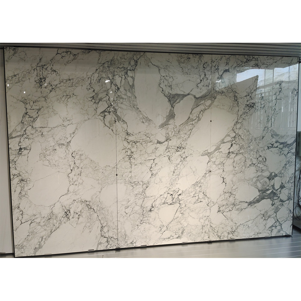 1200*2400*9亮面进口岩板砖大花白连纹 客餐厅现代简约地砖墙砖