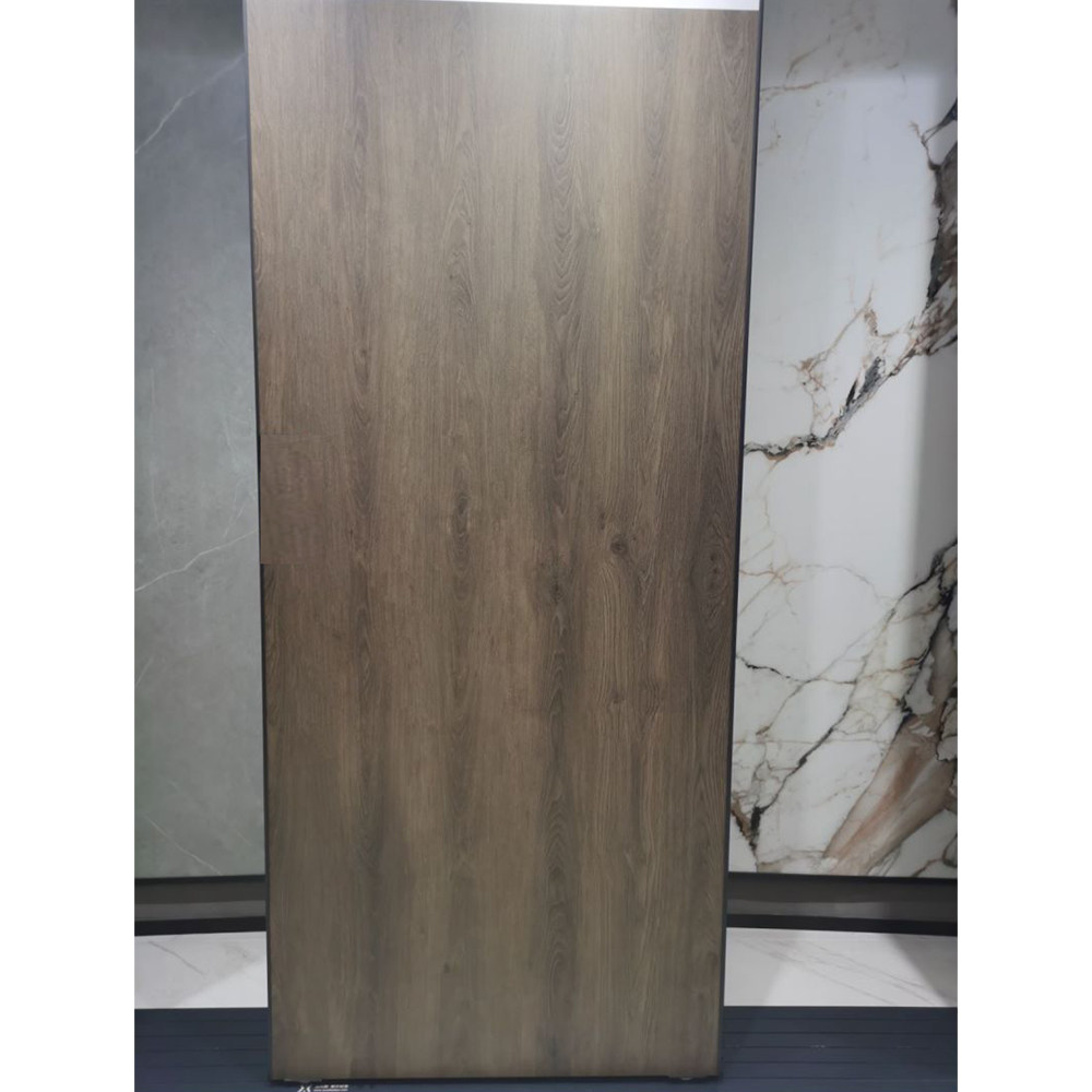 1200*2700*6哑光岩板摩卡胡桃木纹客餐厅厨卫卧室过道地砖墙砖