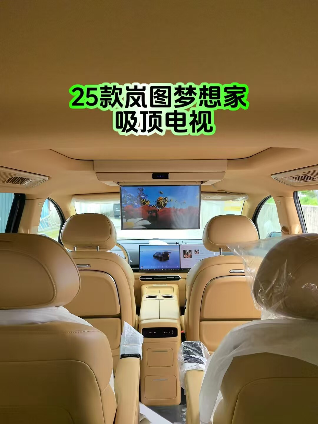 适用于25款岚图梦想家吸顶电视19寸双电机电动触摸遥控语音4GWiFi