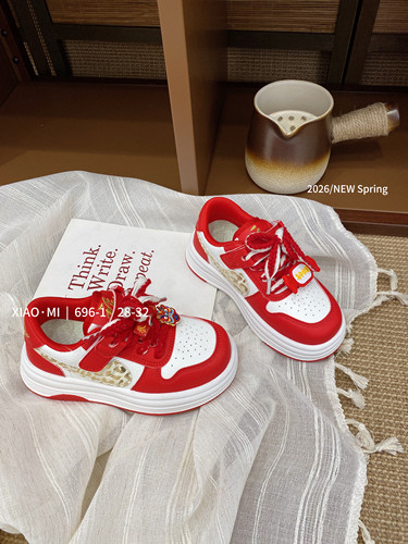 【小米巧恩】2026春季新年款儿童男女宝板鞋
