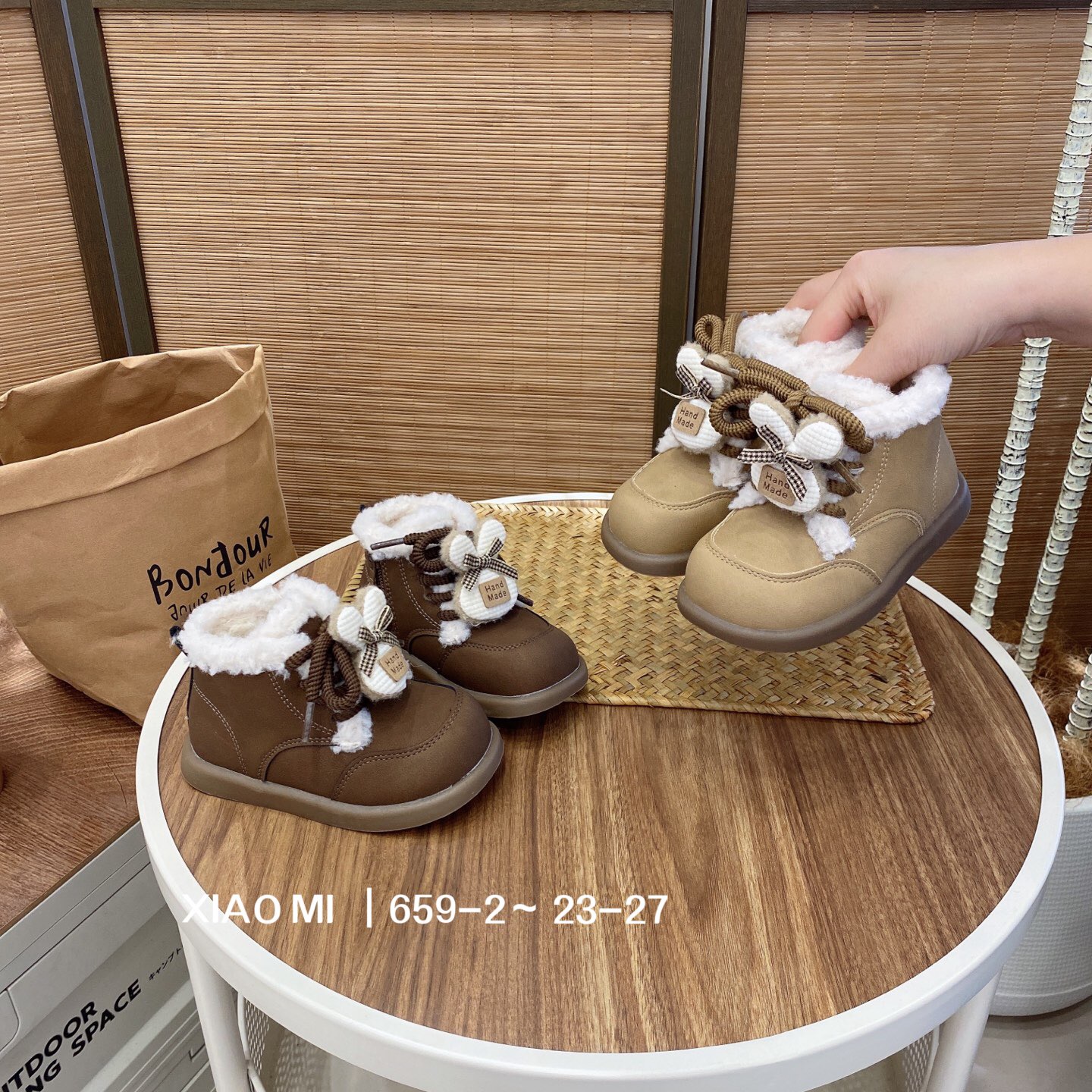 【小米巧恩】2025冬季新款儿童男女宝加绒棉靴