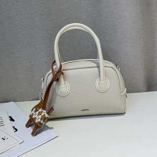 劳拉时黛高级感小众轻奢保龄球手提包2026新款百搭时尚单肩斜挎包