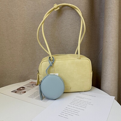 莱曼多斯小众简约气质慵懒风保龄球包腋下包2026新百搭时尚单肩包