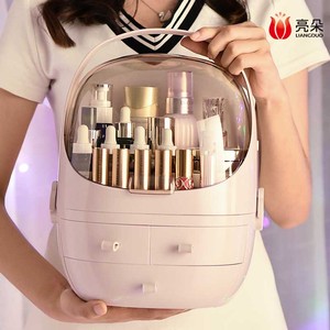 网红化妆品收纳盒桌面梳妆台家用防尘亚克力口红护肤品神器置物架