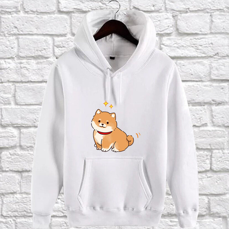 柴犬卫衣狗狗上衣萌系2021秋季新款可爱宽松百搭学生男女连帽情侣
