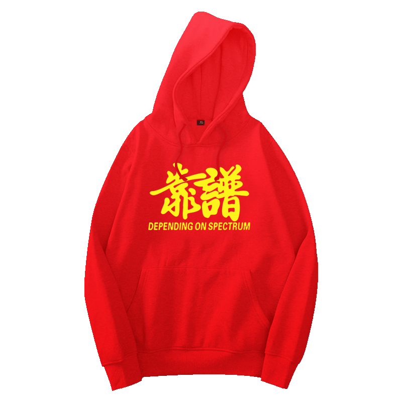 文字恶搞印花秋冬情侣装带帽卫衣