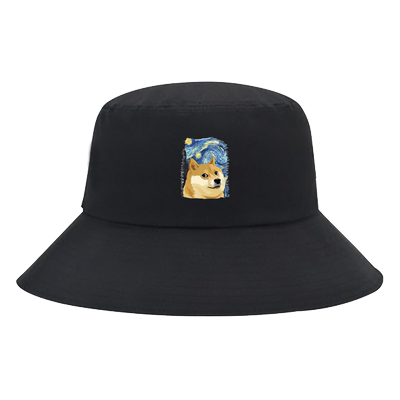 呐喊油画风柴犬狗头橘猫渔夫帽