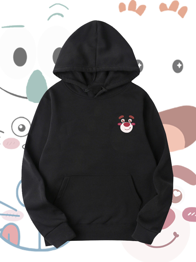 休闲潮牌印花定制连帽卫衣上衣