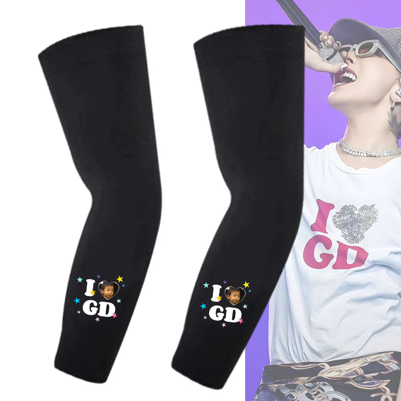 GD权志龙演唱会周边应援定制印花冰袖男女夏季防晒冰丝运动袖套夏