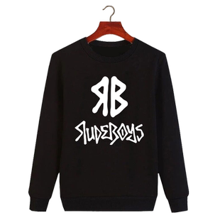 热血街区达摩一家村山极恶山王联合会同款圆领卫衣男秋冬加绒上衣