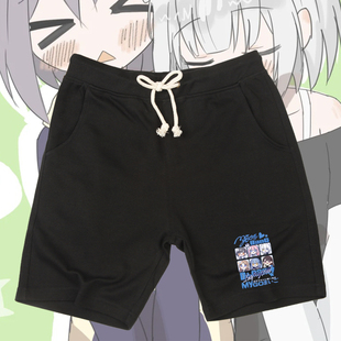 BanG Dream MyGO要乐奈高松灯周边印花百搭短裤男女宽松五分卫裤