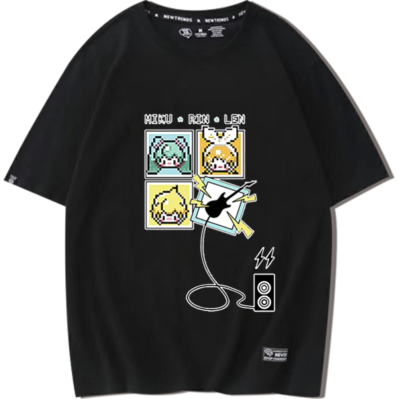 初音未来纯棉联名动漫短袖t恤