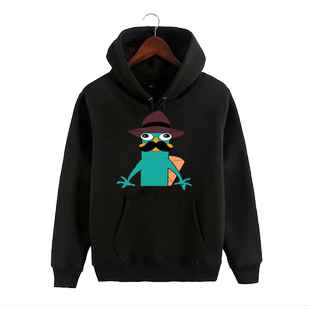 飞哥与小佛密探阿泰鸭嘴兽泰瑞飞哥弗林小佛弗莱彻卡通连帽卫衣潮