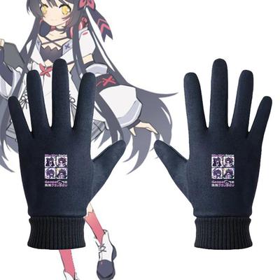 音游可爱鸠同款卡通印花手套