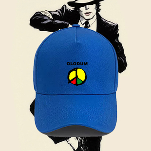 迈克尔杰克逊同款和平与爱反战OLODUM音乐摇滚印花棒球帽遮阳帽子