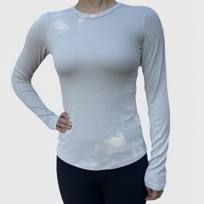 Hold Tight 女士紧身剪裁长袖 T 恤 *闪光丨lululemon丨LW3IA4S