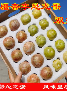 新疆晚熟红肉恐龙蛋风味玫瑰风味皇后杏李鲜果黄李子双拼礼盒包邮