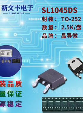 SL1045DS 封装TO-252 10A/45V 贴片肖特基二极管