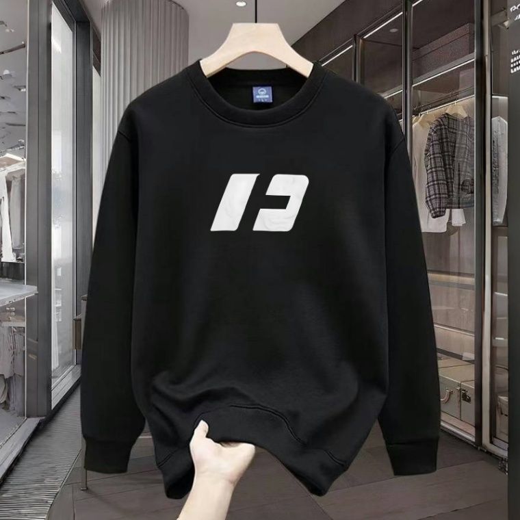 欧洲站潮牌字母圆领卫衣男款网红休闲套头上衣服时尚百搭长袖男装