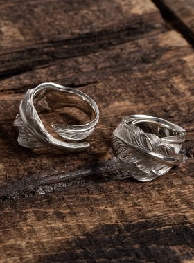 Yusuke Kosaka Works 小坂雄介一期一会风切鹰羽戒指双羽毛银饰