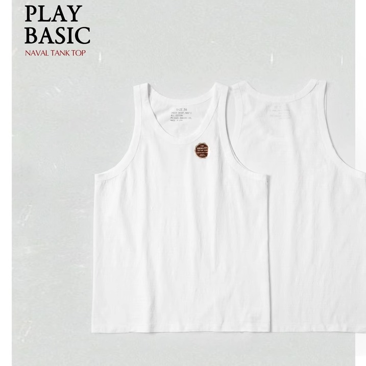 Phigvel Makers 定番天竺棉坦克背心 MARUDOU-TSURI-TENJIKU桶织