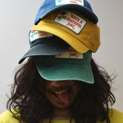 GRATEFUL DAY  复古旧化经典弯檐帽 嬉皮风格男女棒球帽 0316BXLG