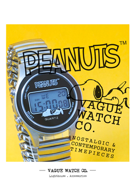 Vague Watch Co. 史努比限定第二弹 70年代经典复古电子表 男女款