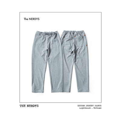 THE NERDYS 纯棉天竺针织裤 双抽绳调节 束脚宽松两穿 垂坠舒适款