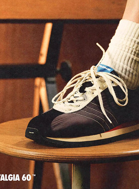 PANE-故途60系列-THRILL PARK雀跃公园 运动黑色阿甘鞋子复古男