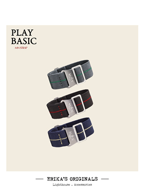 鼎级法国制 MN耐候尼龙表带 舒适优选 ERIKA’S ORIGINALS ER2102