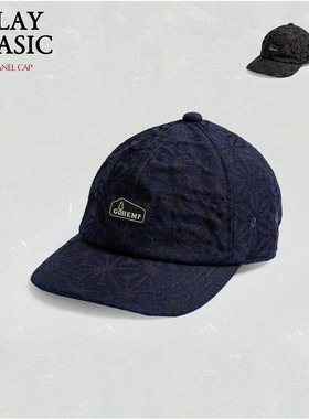 GOHEMP 汉麻主题 麻棉拼接帽透气抑菌六片遮阳帽可调节复古户外帽