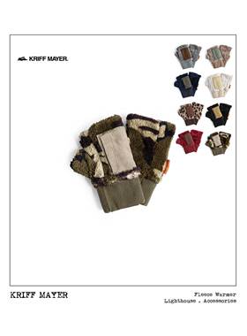 KRIFF MAYER 新年礼物 蓬松温暖摇粒绒手套男女露指暖手宝