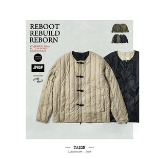 TAION JPNSP限定款 中华盘扣羽绒服 两面穿 男女打底保暖羽绒夹克