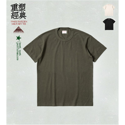Risk Rider 40S Sweden Military Tee 埃及长绒棉小提花 透气T恤