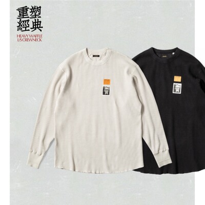 REMOCREVO Heavy Waffle L/S Crewneck重磅美棉华夫格卫衣