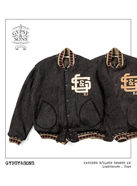 GypsySons美式复古殿堂级BBJ运动夹克 古董针织 时代风韵收藏款